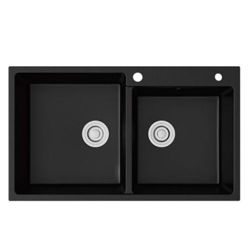 Chậu Rửa Chén 2 Ngăn Đá Đen PT-5086D