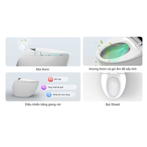 Bồn cầu thông minh Voice Control EUROPEAN PT-2025N