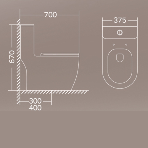 Bồn cầu 1 khối EUROPEAN PT-8284