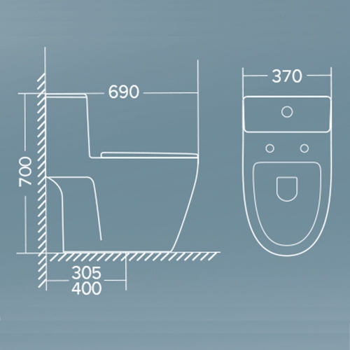 Bồn cầu 1 khối EUROPEAN PT-8287