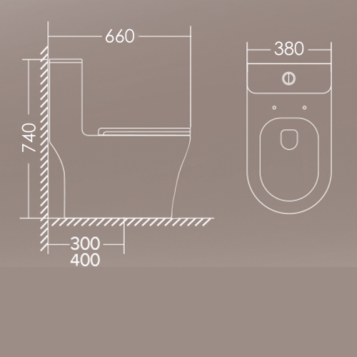 Bồn cầu 1 khối EUROPEAN PT-8394